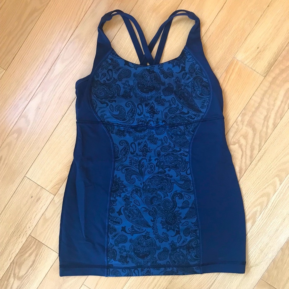 Lululemon Paisley Inkwell Energy Tank